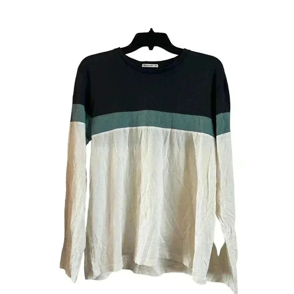 Marine Layer Men’s Jacob LS Crew Tee Size M/L Long Sleeve Color Block - Picture 1 of 6
